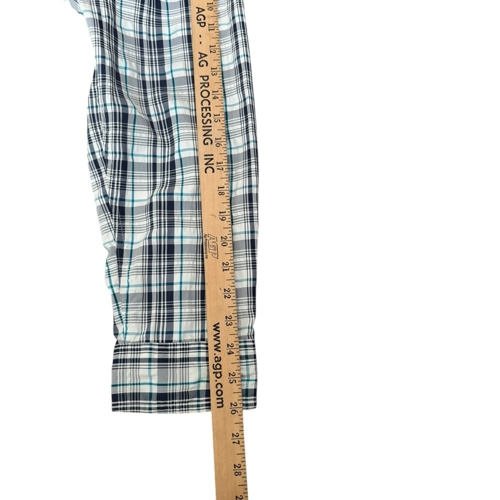 L.L.Bean No Fly Zone Plaid Button Down Shirt L Outdoor Hiking Fishing Tech G75 - Picture 5 of 7